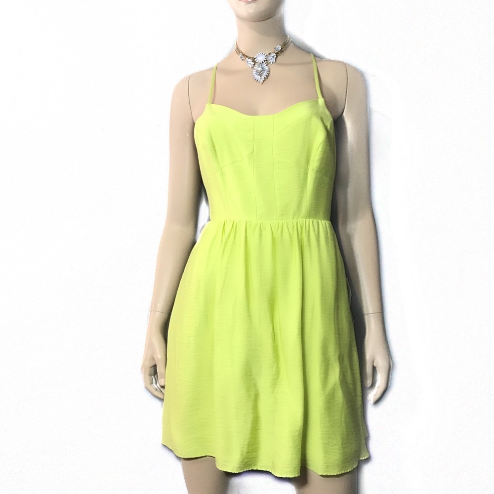 BCBG NEON LIME DRESS( final price)